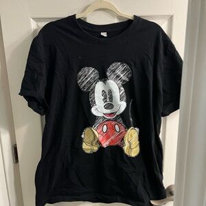 Black Mickey Mouse adult T-Shirt xl